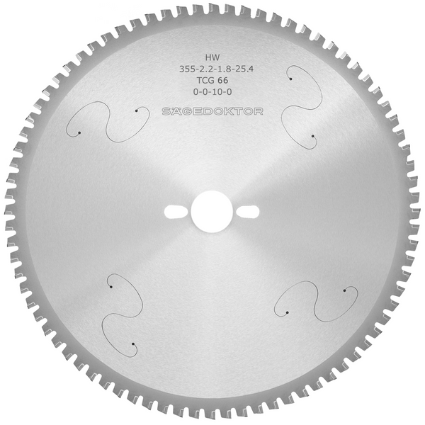 Пила SÄGEDOKTOR 355x2.2x1.8x25.4x66Z TCG DryCut Laser Slits Pinholes